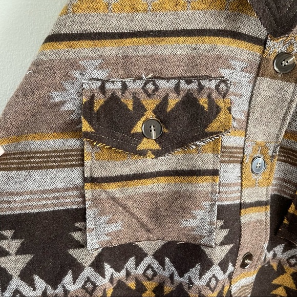 Boho Western Womens Jacket Small Medium Large Oversized Shacket Southwestern - Picture 9 of 12
